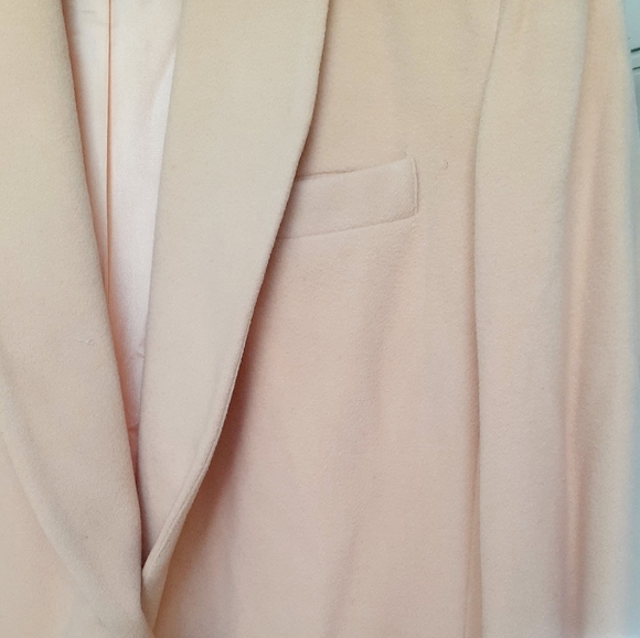 Vtg Casablanca YELLOW Wool Blazer DRESS SIZE 6 - Picture 5 of 8